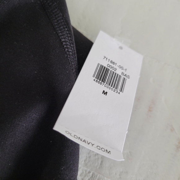 NWT Old Navy Active Core Go Dry, high waist Leggings, black, M - Picture 2 of 4